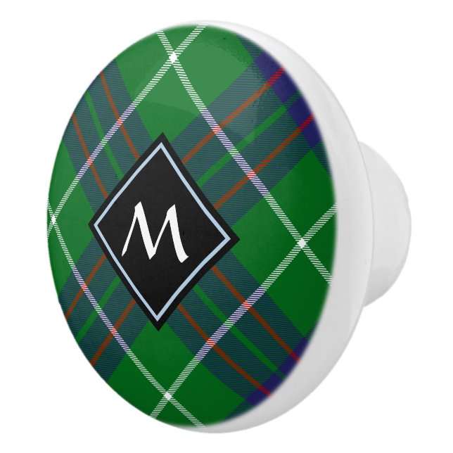 Klan MacIntyre Hunting Tartan Ceramic Knob Knopp (Höger)