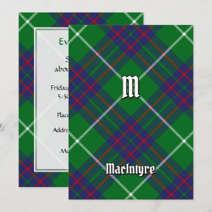 Klan MacIntyre Hunting Tartan-inbjudan Inbjudningar