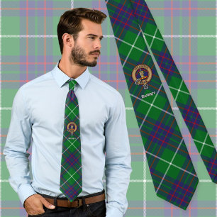 Klan MacIntyre-Vapensköld över Tartan Slips