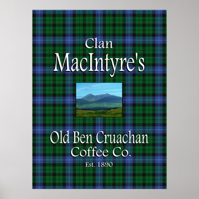 Klan MacIntyre's Old Ben Cruachan Coffee Co. Poster (Framsidan)