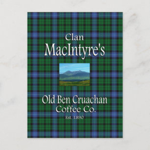 Klan MacIntyre's Old Ben Cruachan Coffee Co. Vykort