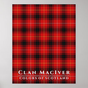 Klan MacIver Färg of Scotland 2 Tartan Play Poster