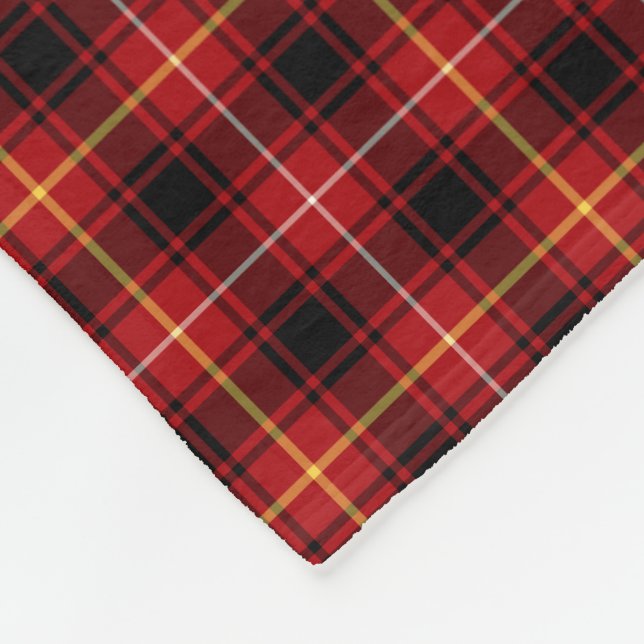 Klan MacIver Tartan Red Scottish Play Fleecefilt (Hörn)