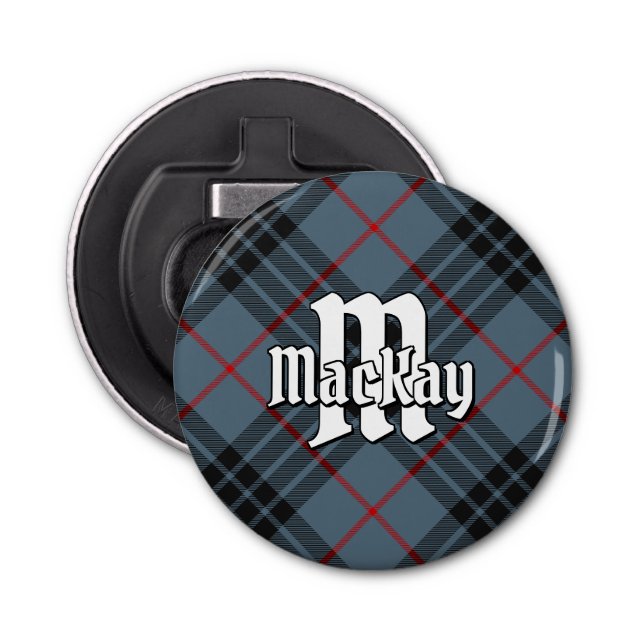 Klan MacKay Blue Tartan Flasköppnare (Framsidan)
