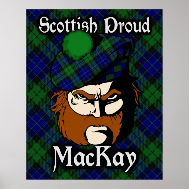 Klan MacKay Scottish Tartan Poster (Framsidan)