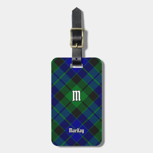 Klan MacKay Tartan Bagagebricka (Vertikal Framsida)