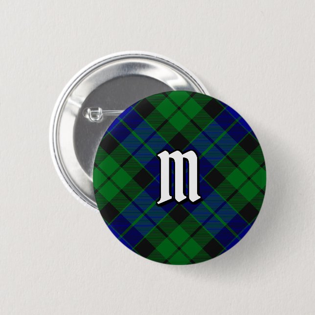 Klan MacKay Tartan Button Knapp (Framsida & baksida)