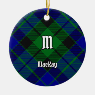 Klan MacKay Tartan Julgransprydnad Keramik