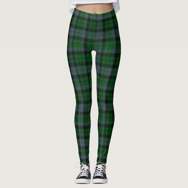 Klan Mackay Tartan Mönster Leggings (Framsida)