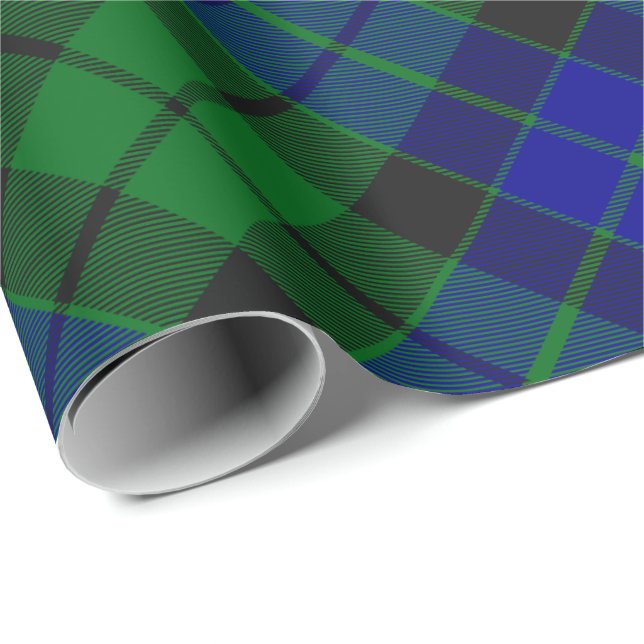 Klan MacKay Tartan Presentpapper (Rullad Hörn)
