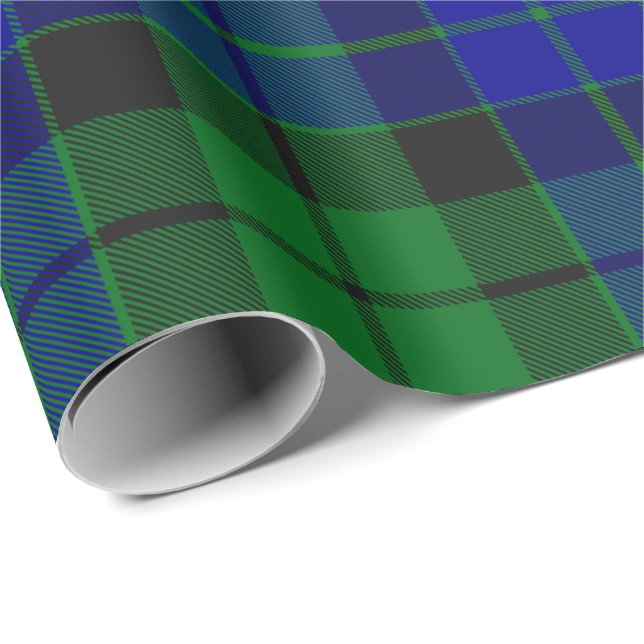 Klan MacKay Tartan Presentpapper (Rullad Hörn)