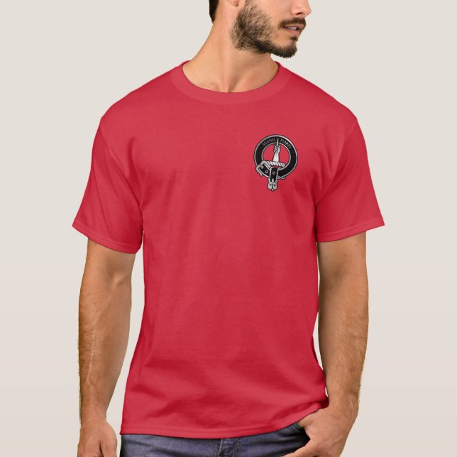 Klan MacKay Tartan Vapensköld T Shirt (Framsida)