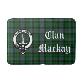 Klan Mackay Vapensköld Badge & Tartan Badrumsmatta