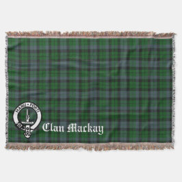 Klan Mackay Vapensköld Badge & Tartan Filt
