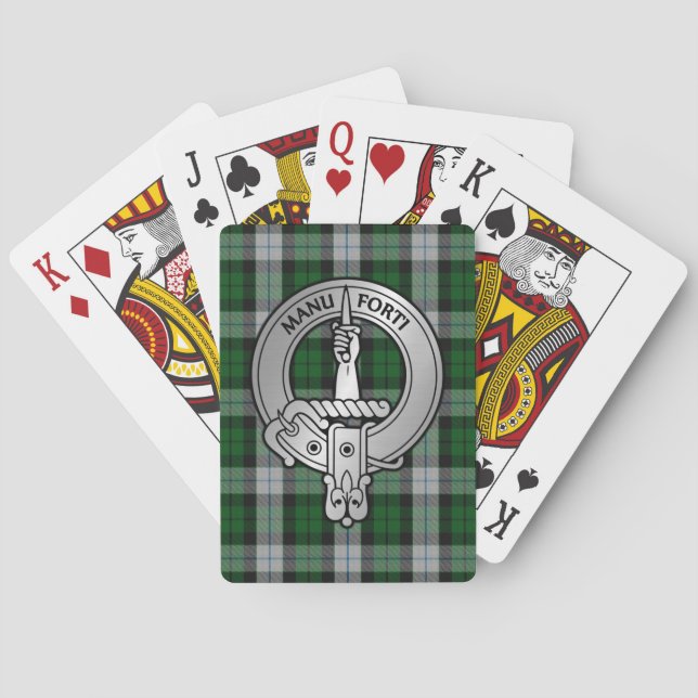 Klan MacKay Vapensköld & Dress Tartan Casinokort (Baksidan)