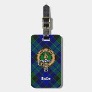Klan MacKay-Vapensköld över Tartan Bagagebricka