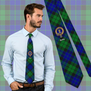 Klan MacKay-Vapensköld över Tartan Slips