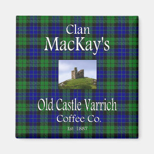 Klan MacKays gamla Castle Varrich Coffee Co. Magnet