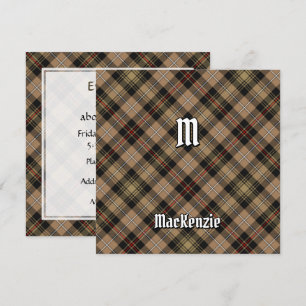 Klan MacKenzie Brown Hunting Tartan Inbjudningar