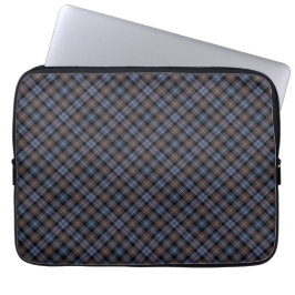 Klan Mackenzie Brown och Blue Reproduction Tartan Laptop Fodral