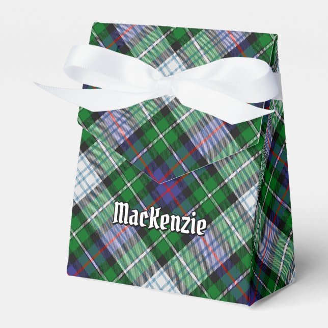 Klan MacKenzie Dress Tartan Favor Box Presentaskar (Framsidan Sidan)
