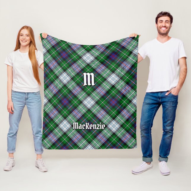 Klan MacKenzie Dress Tartan Fleece Blanket (På plats)