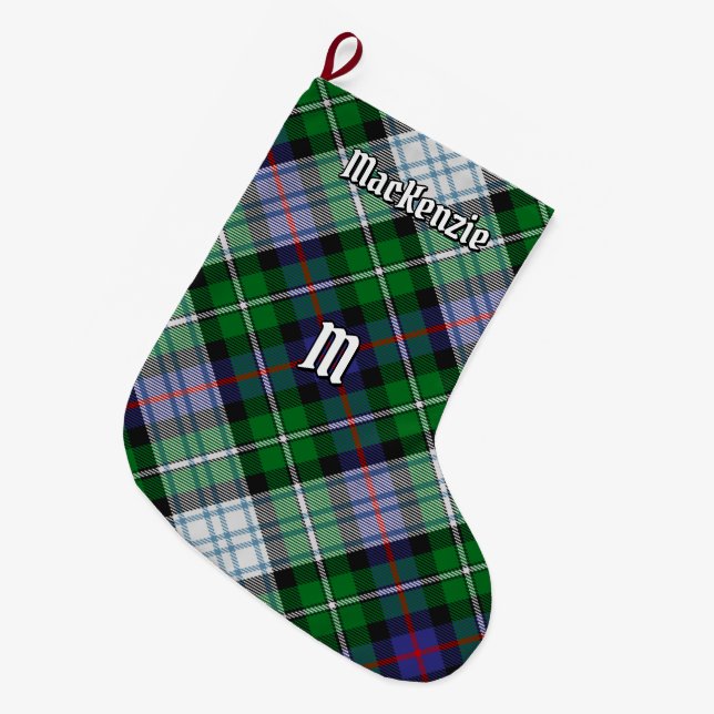 Klan MacKenzie Dress Tartan-julklapp Stor Julstrumpa (Framsidan (Hängande))