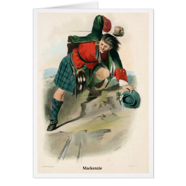 Klan Mackenzie Hälsningskort (Framsidan)