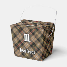 Klan MacKenzie Hunting Brown Tartan Favor Box Presentaskar