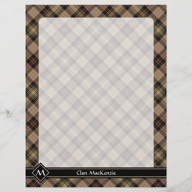 Klan MacKenzie Hunting Brown Tartan Flyer (Framsidan)