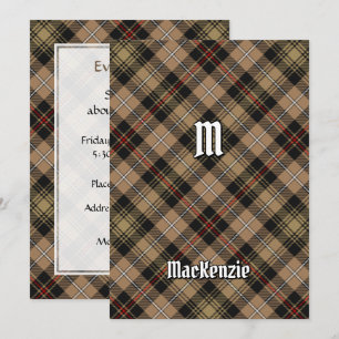 Klan MacKenzie Hunting Brown Tartan-inbjudan Inbjudningar