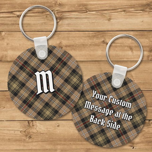 Klan MacKenzie Hunting Brown Tartan Keychain Nyckelring (Skapare uppladdad)