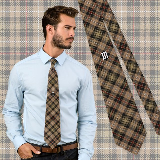 Klan MacKenzie Hunting Brown Tartan Neck Tie Slips (Skapare uppladdad)