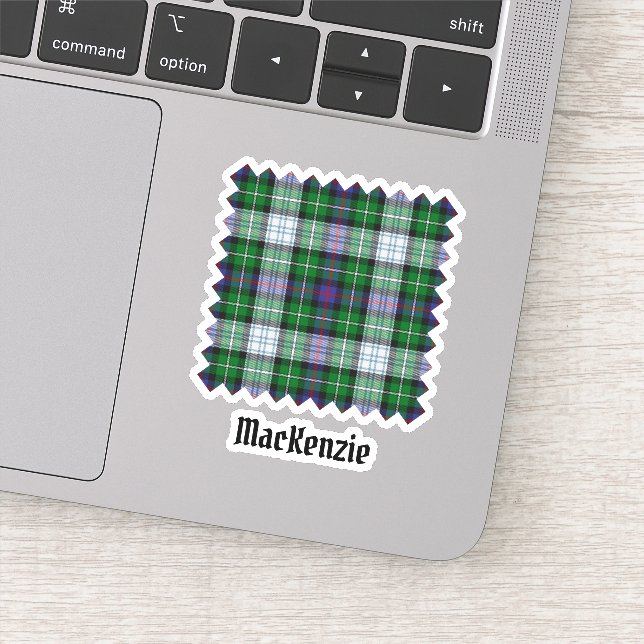 Klan MacKenzie klänning tartan dekal (Detalj)