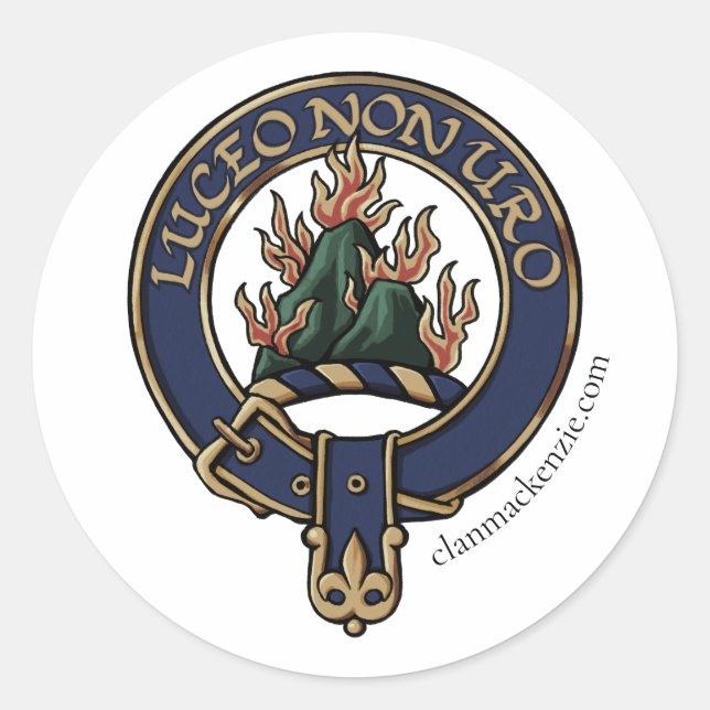 Klan Mackenzie Stickers Runt Klistermärke (Framsida)