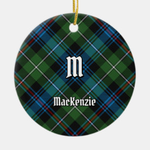 Klan MacKenzie Tartan Ceramic Ornament