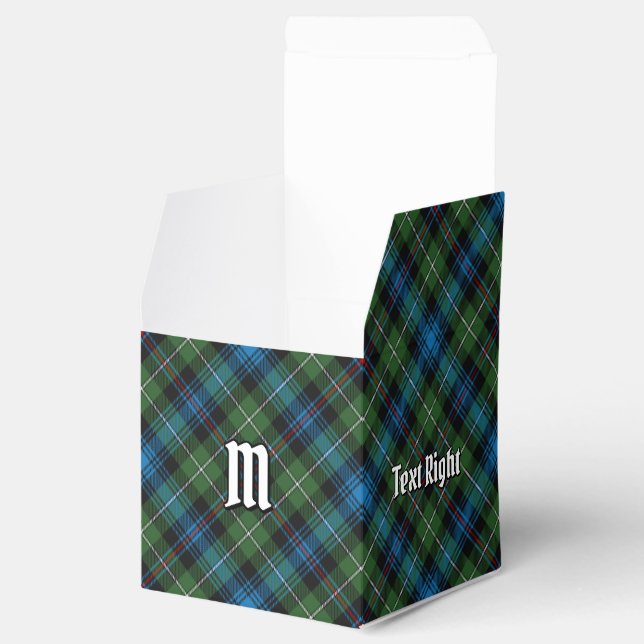 Klan MacKenzie Tartan Favor Box Presentaskar (Öppnad)