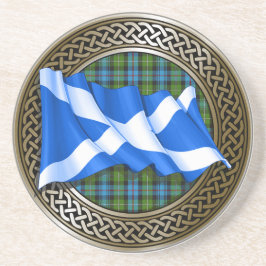 Klan MacKenzie Tartan Knot & Flagga Underlägg