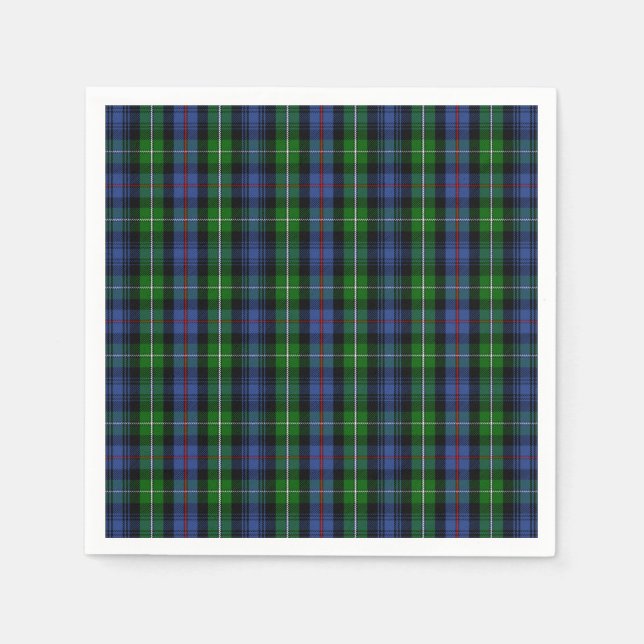Klan MacKenzie Tartan Pappersservett (Framsidan)