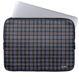 Klan Mackenzie Tartan Reproduction Play Monogram Laptop Sleeve