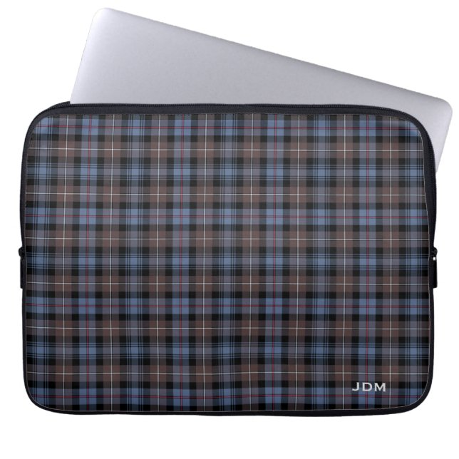 Klan Mackenzie Tartan Reproduction Play Monogram Laptop Sleeve (Framsidan)