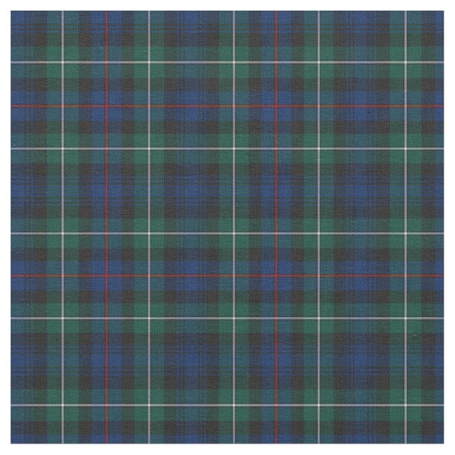 Klan Mackenzie Tartan Tyg (Närbild)