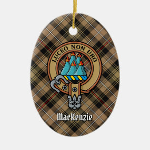 Klan MacKenzie Vapensköld Ceramic Ornament