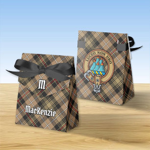 Klan MacKenzie Vapensköld över Brown Hunting Tarta Presentaskar