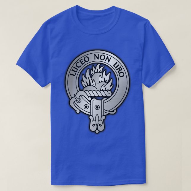 Klan MacKenzie Vapensköld Tartan 4 T Shirt (Design framsida)