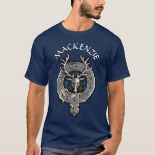 Klan MacKenzie Vapensköld & Tartan T Shirt