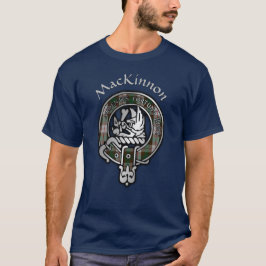 Klan MacKinnon Hunting Tartan Vapensköld T Shirt