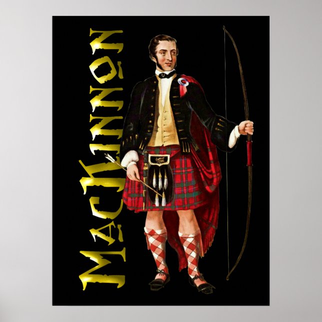 Klan MacKinnon Scottish Highland Dream Poster (Framsidan)