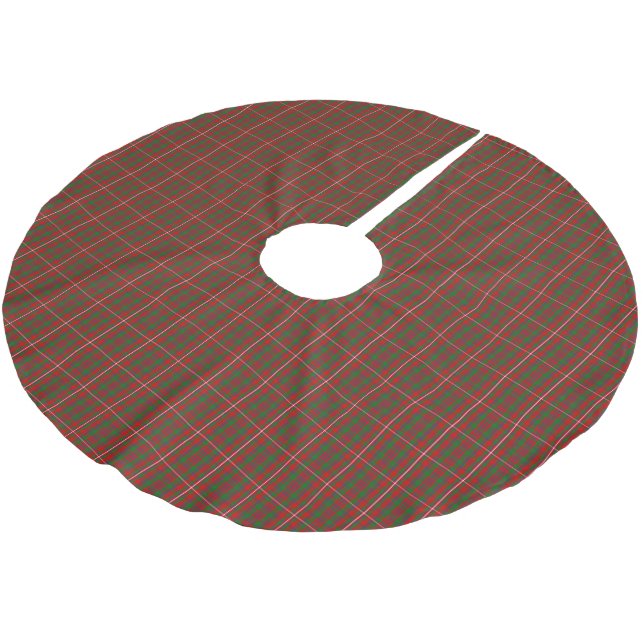 Klan MacKinnon Tartan Julgransmatta Borstad Polyester (Vinklad)