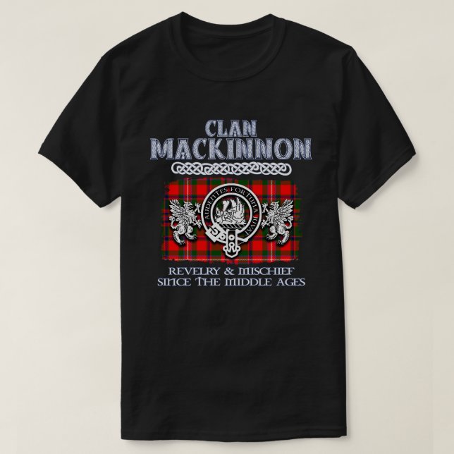 Klan Mackinnon vapensköld Scottish klans Scottish  T Shirt (Design framsida)